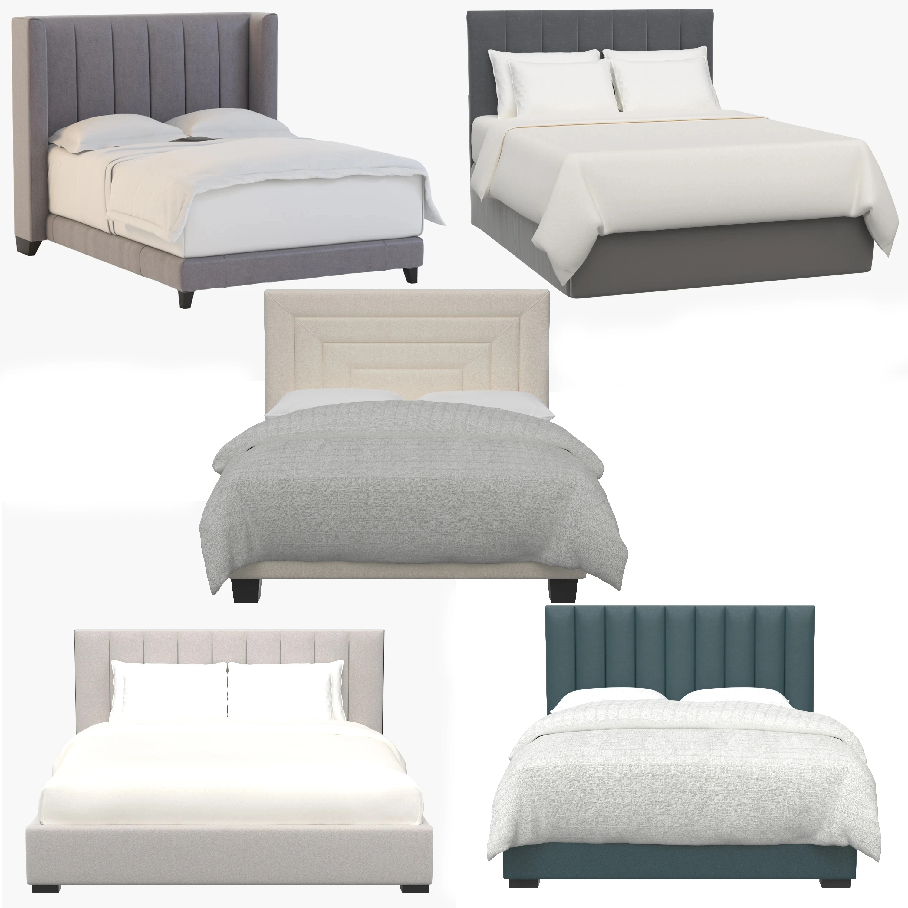 Modern Beds Collection 05 3D Model_012
